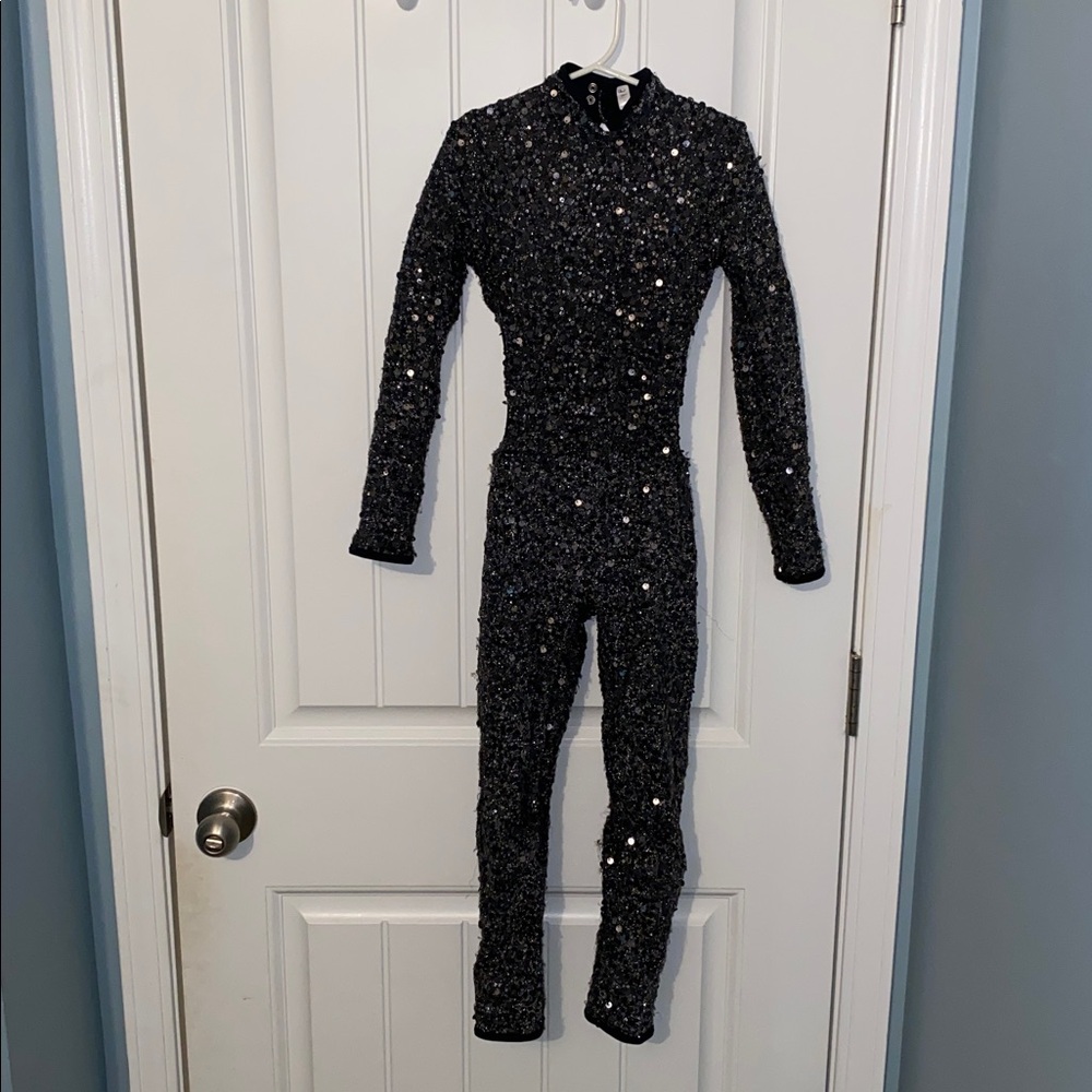 Weissman Black Metallic Dancewear